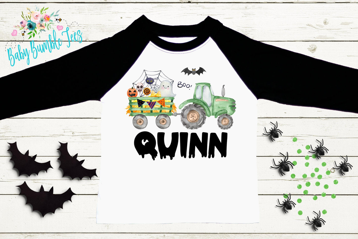 Boys Tractor Shirt // Personalized Name T-Shirt // Pumpkin Patch // Custom Name // Thanksgiving // Toddler Tshirt // Kids Shirt // Halloween