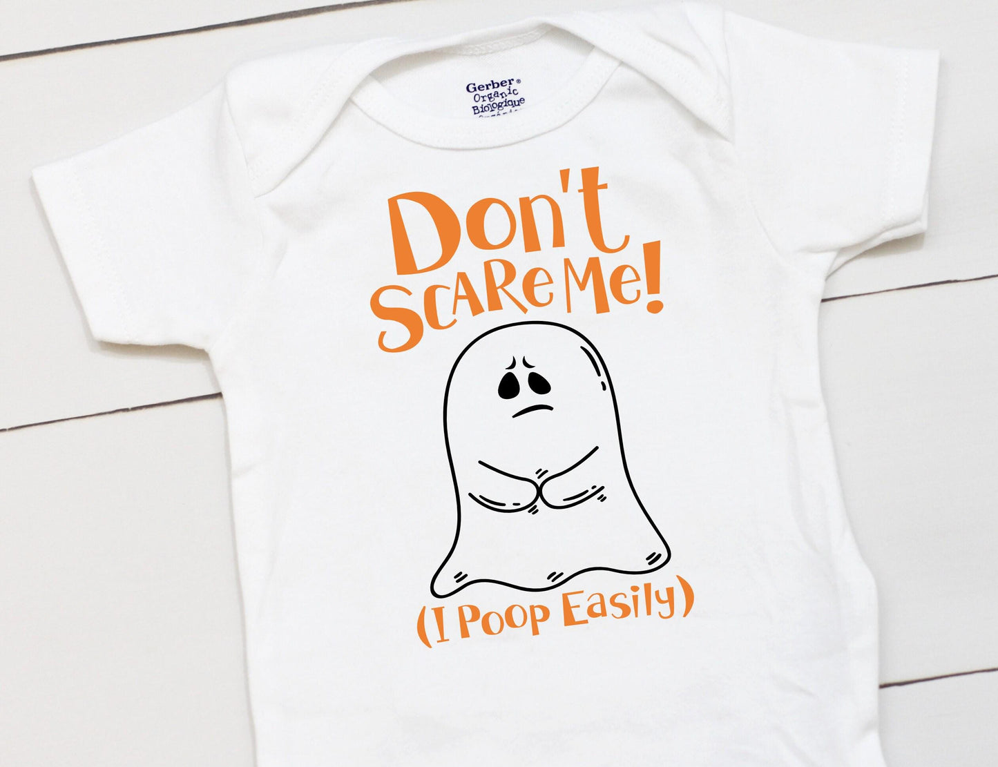 Don't Scare Me! I Poop Easily // Ghost // Girl Halloween // Boy Halloween // Halloween // My First Halloween // Funny // Onesies® Brand