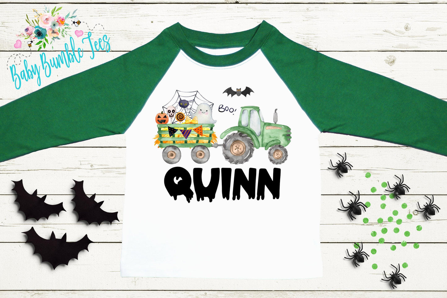 Boys Tractor Shirt // Personalized Name T-Shirt // Pumpkin Patch // Custom Name // Thanksgiving // Toddler Tshirt // Kids Shirt // Halloween