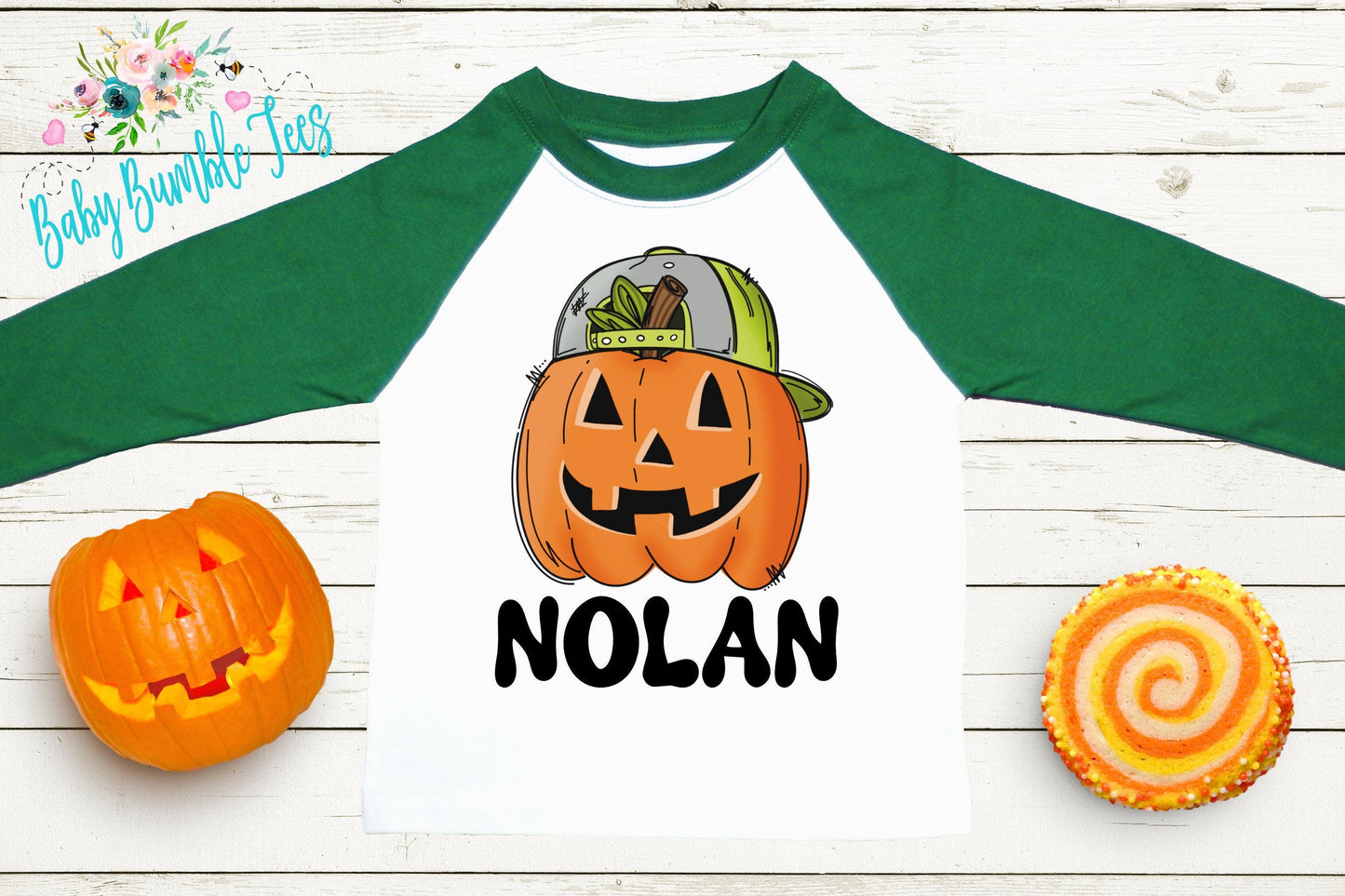 Boys Pumpkin Halloween Shirt // Personalized Name T-Shirt // Pumpkin Patch // Custom Name // Toddler Tshirt // Kids Shirt // Retro Halloween