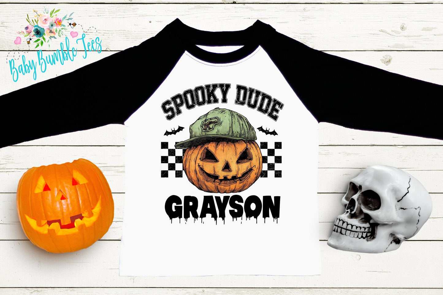 Boys Pumpkin Halloween Shirt, Personalized Name T-Shirt, Pumpkin Patch, Custom Name, Toddler Tshirt, Kids Shirt, Distressed Retro Halloween