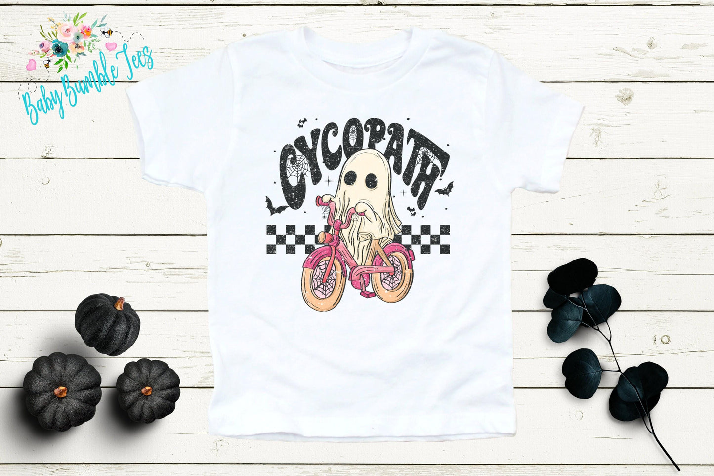 Cycopath Halloween Shirt // Girls Halloween Shirt // Toddler Halloween Shirt // Kids Halloween Shirt // Distressed Halloween Shirt // Funny