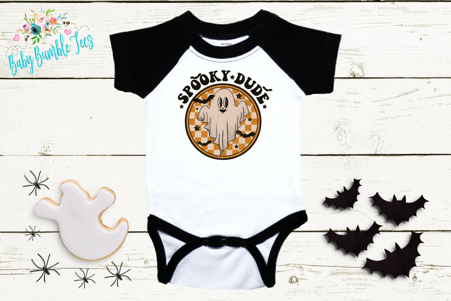Spooky Dude Bodysuit // Boys Halloween // Kids Fall Shirt // Kids Halloween Shirt // My First Halloween // Retro Ghost // Onesies® Brand
