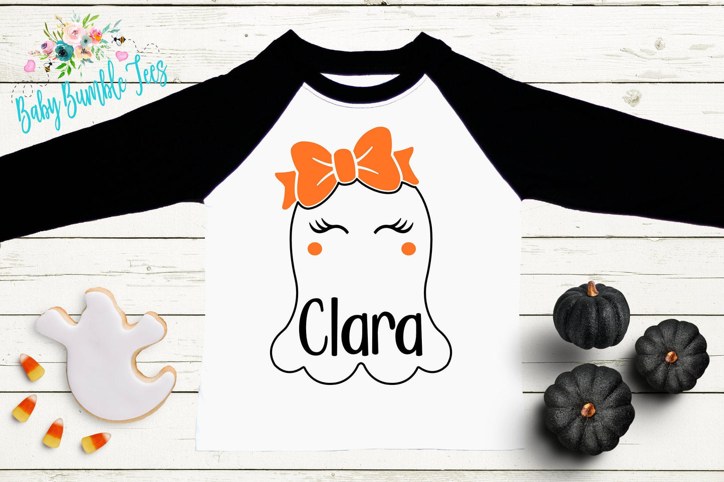 Girls Ghost Shirt // Personalized Name Shirt // Kids Halloween Shirt // Pumpkin patch shirt // Kids Fall Shirt // Girls Halloween Shirt