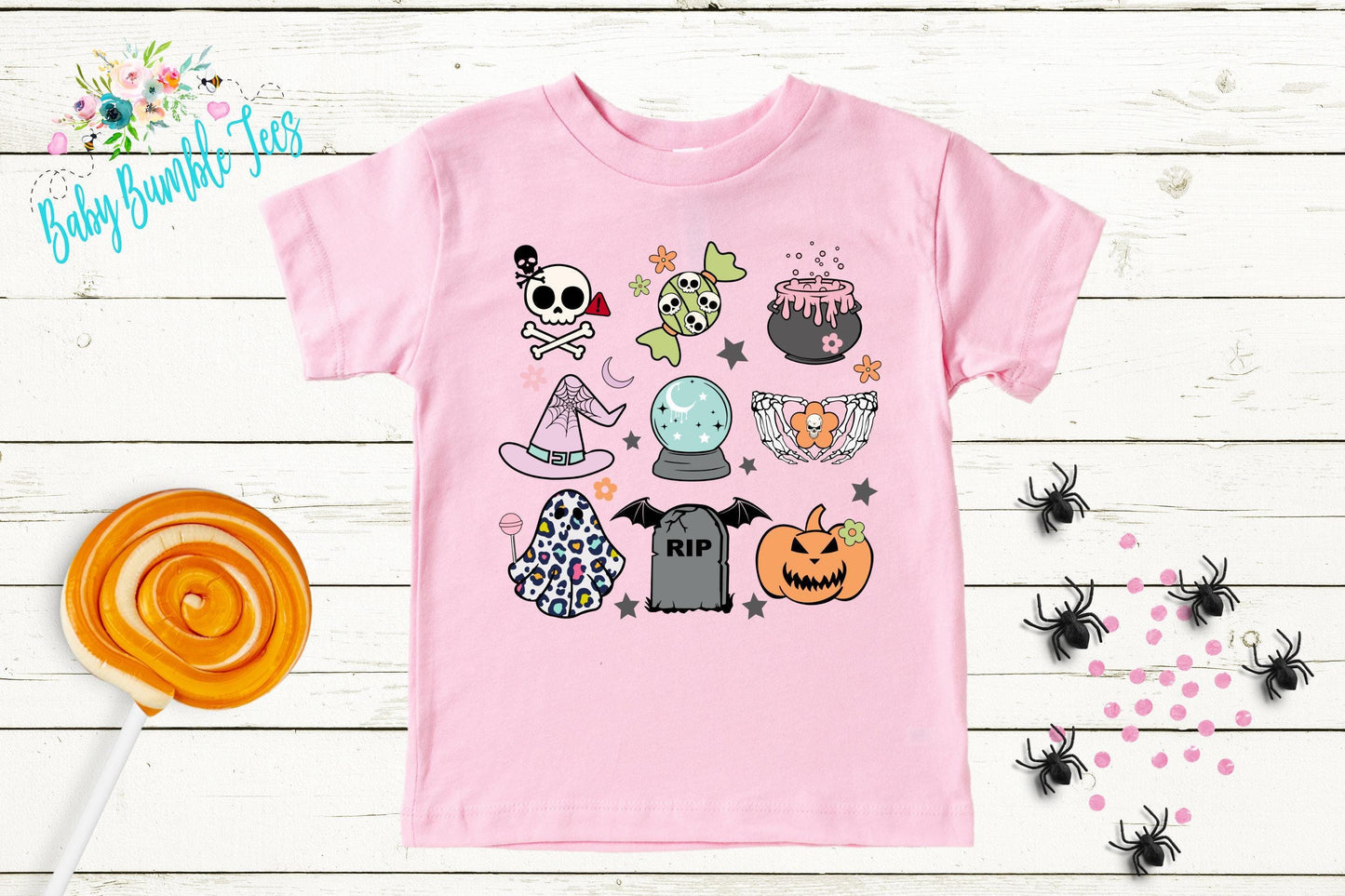 Girls Halloween Shirt // Kids Halloween Shirt // Toddler Halloween Shirt // Kids Fall t-shirt Kids Halloween Outfit // Retro Kids Shirt
