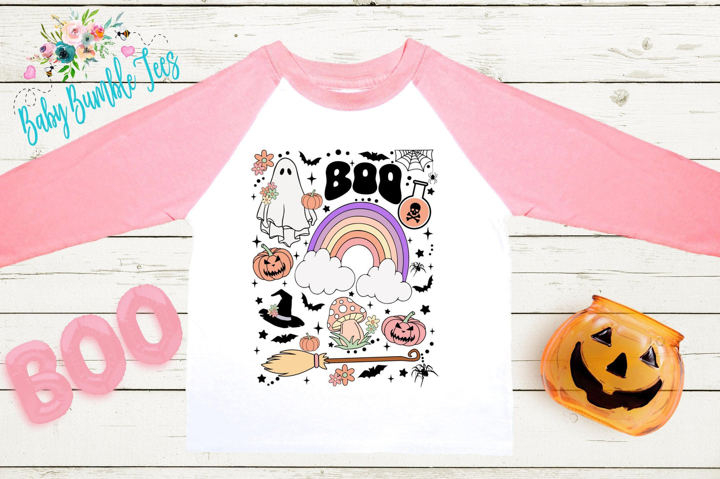 Girls Halloween Shirt // Ghost Retro Halloween Shirt // Toddler Halloween Shirt // Kids Halloween Shirt // Retro Kids Shirt // Pumpkin Patch