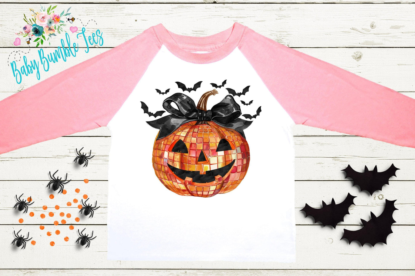 Girls Halloween Pumpkin Shirt // Kids Halloween Shirt // Toddler Halloween Shirt // Girls Fall Shirt // Girls Pumpkin Bow Shirt // Retro