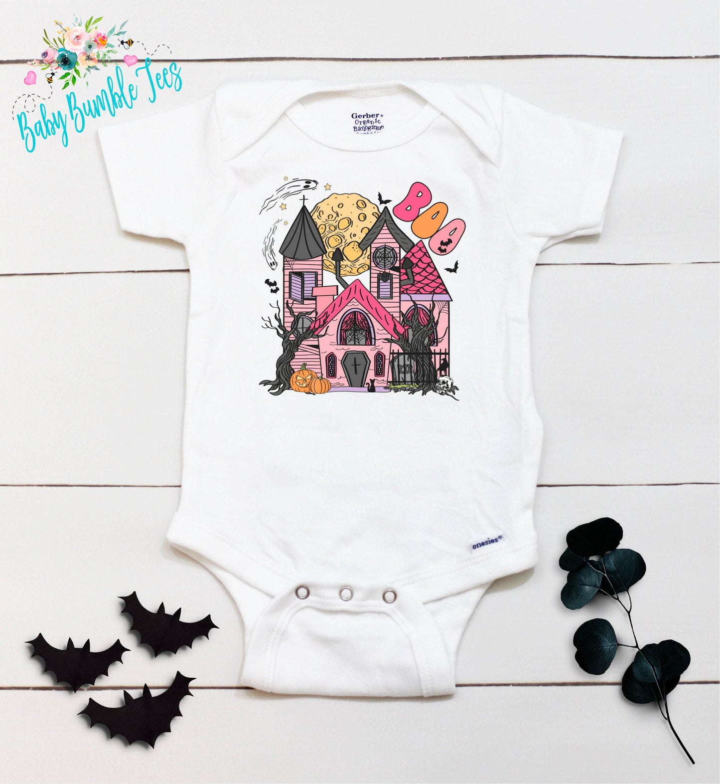 Halloween House Bodysuit // Girls Halloween // Ghost Kids Shirt // Kids Halloween Shirt // My First Halloween // Fall Shirt / Onesies® Brand