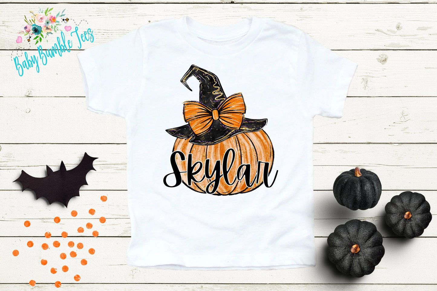 Halloween Pumpkin Shirt // Personalized Name T-Shirt // Pumpkin Patch // Custom Name // Toddler shirt / Kids Shirt / Girls Halloween Shirt