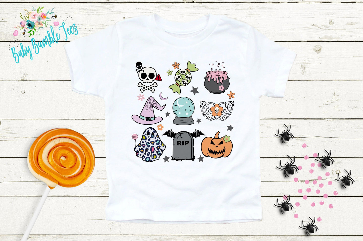 Girls Halloween Shirt // Kids Halloween Shirt // Toddler Halloween Shirt // Kids Fall t-shirt Kids Halloween Outfit // Retro Kids Shirt