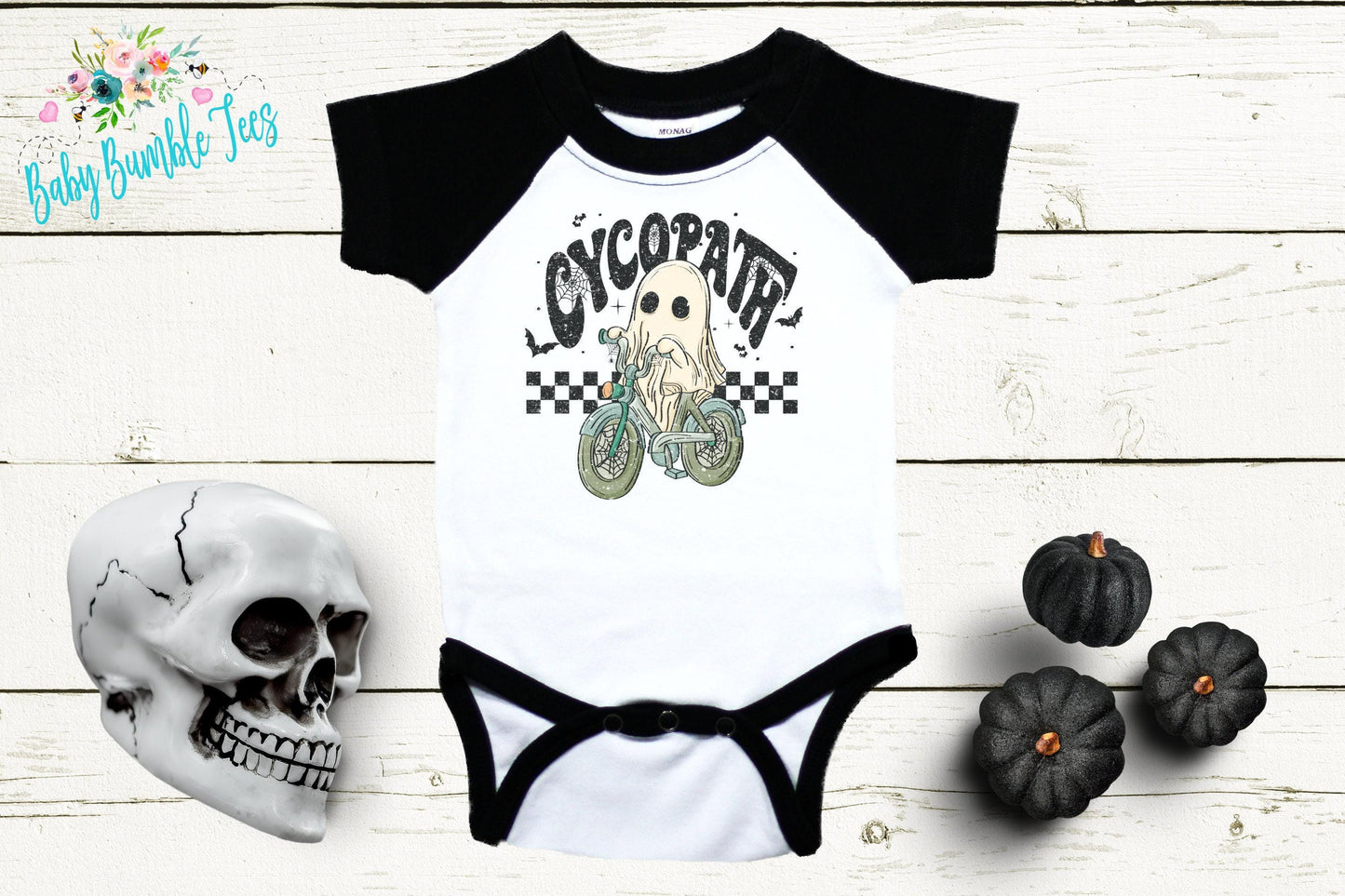 Cycopath Halloween Bodysuit // Boys Halloween // Ghost Kids Shirt // Kids Halloween Shirt // My First Halloween // Funny // Onesies® Brand