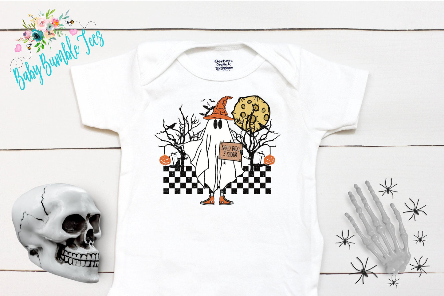 Retro Ghost Bodysuit // Boys Halloween // Kids Fall Shirt // Kids Halloween Shirt // Pumpkin Patch // My First Halloween // Onesies® Brand