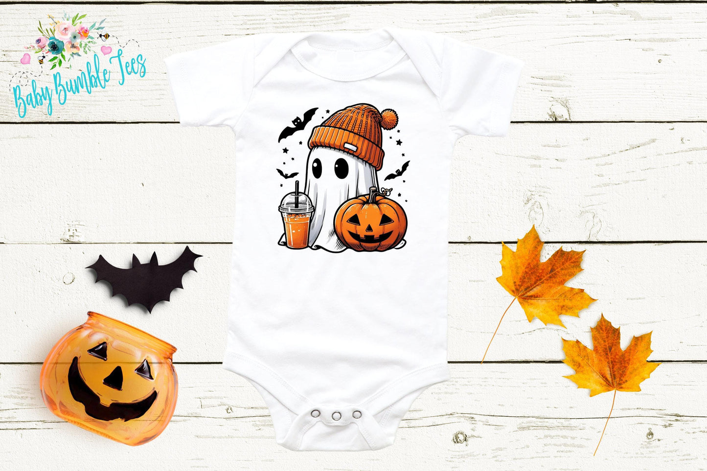 Girls Halloween Bodysuit // Kids Halloween Shirt // Retro Halloween // Kids Fall Shirt // Retro Shirt// Pumpkin Patch // Cute Ghost