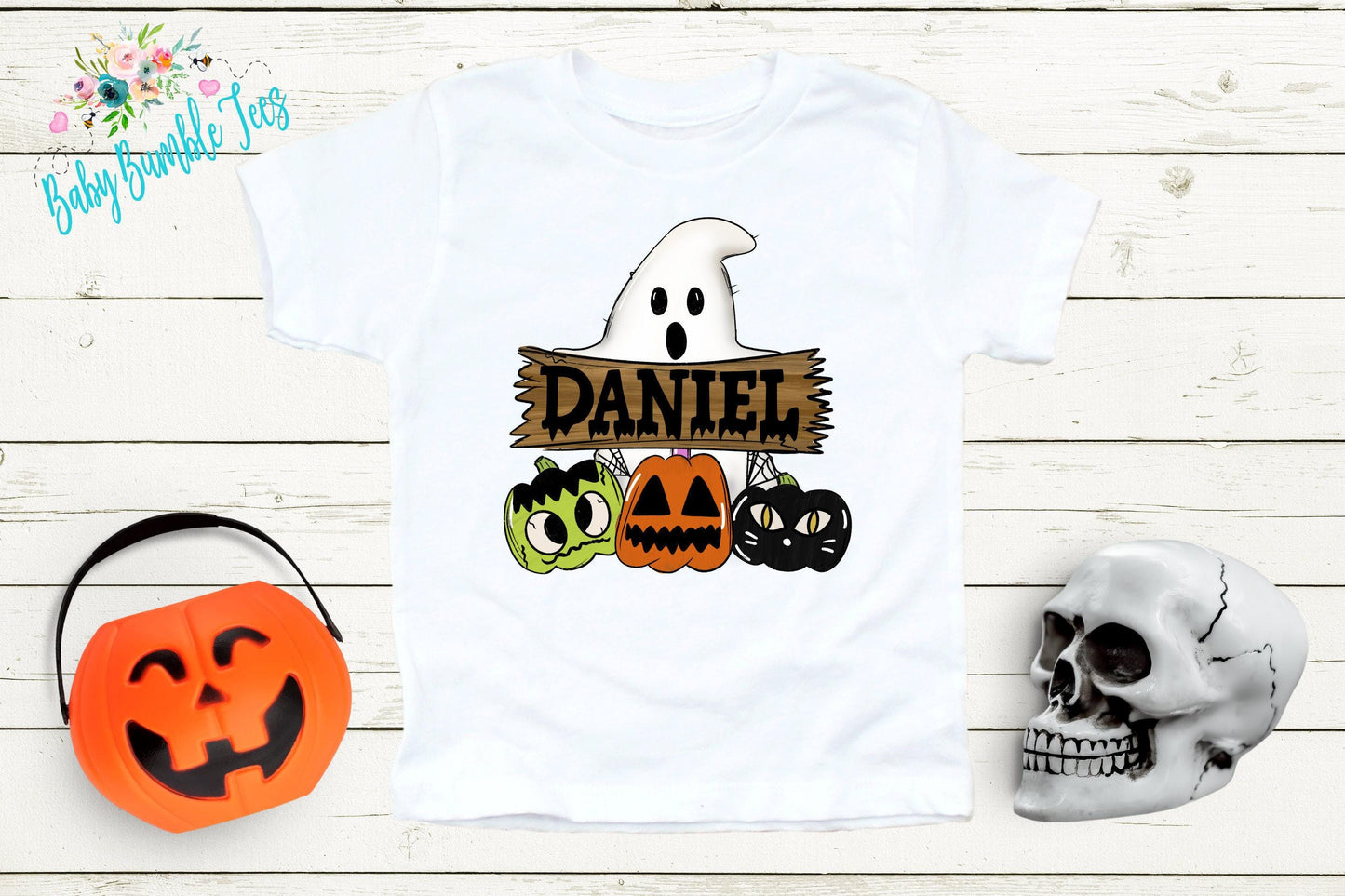 Boys Ghost Shirt // Personalized Name Shirt // Boys Halloween Shirt // Pumpkin Patch Shirt // Kids Halloween Shirt // Kids Fall Shirt