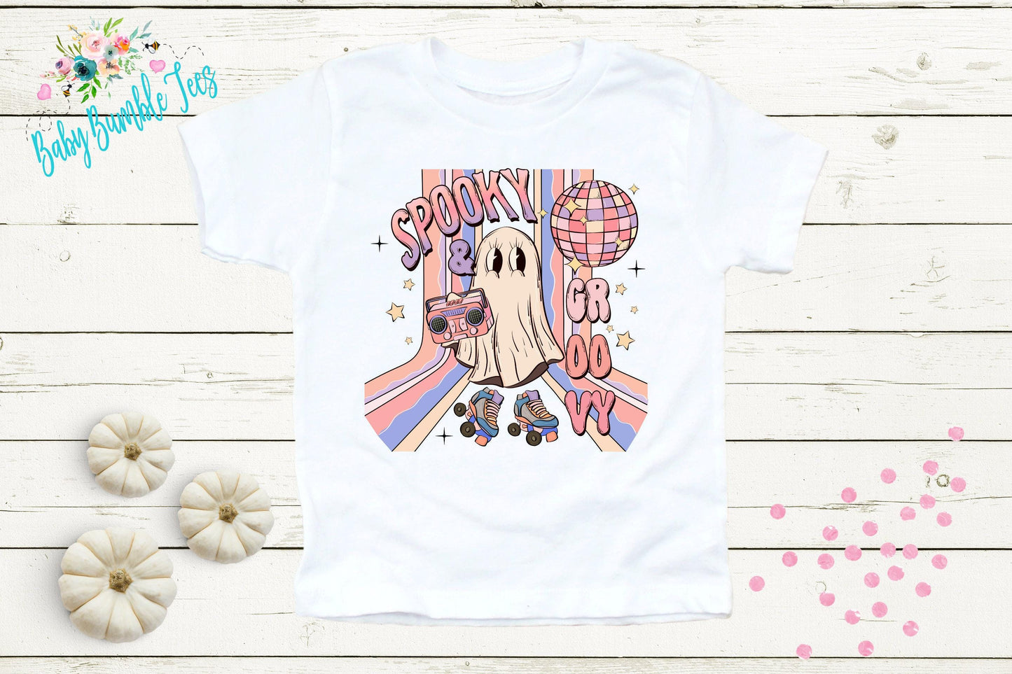 Spooky & Groovy Shirt // Girls Halloween Shirt // Retro Halloween Shirt // Kids Halloween Shirt // Kids Fall Shirt // Girls Fall Shirt