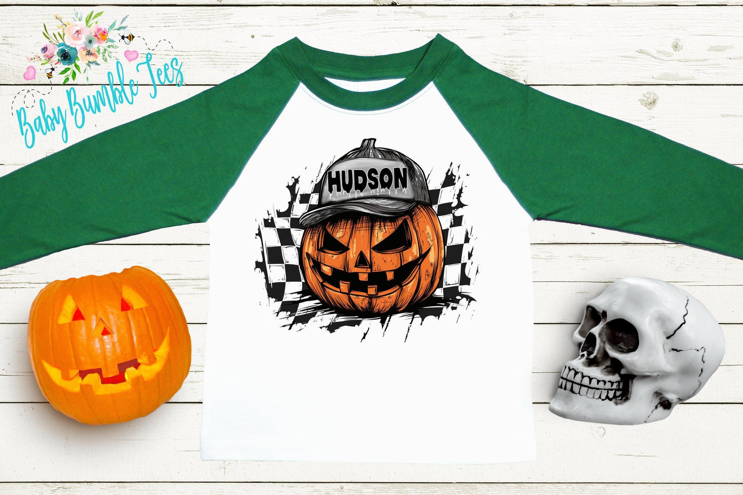 Boys Pumpkin Halloween Shirt, Personalized Name T-Shirt, Pumpkin Patch, Custom Name, Toddler Tshirt, Kids Shirt, Distressed Retro Halloween