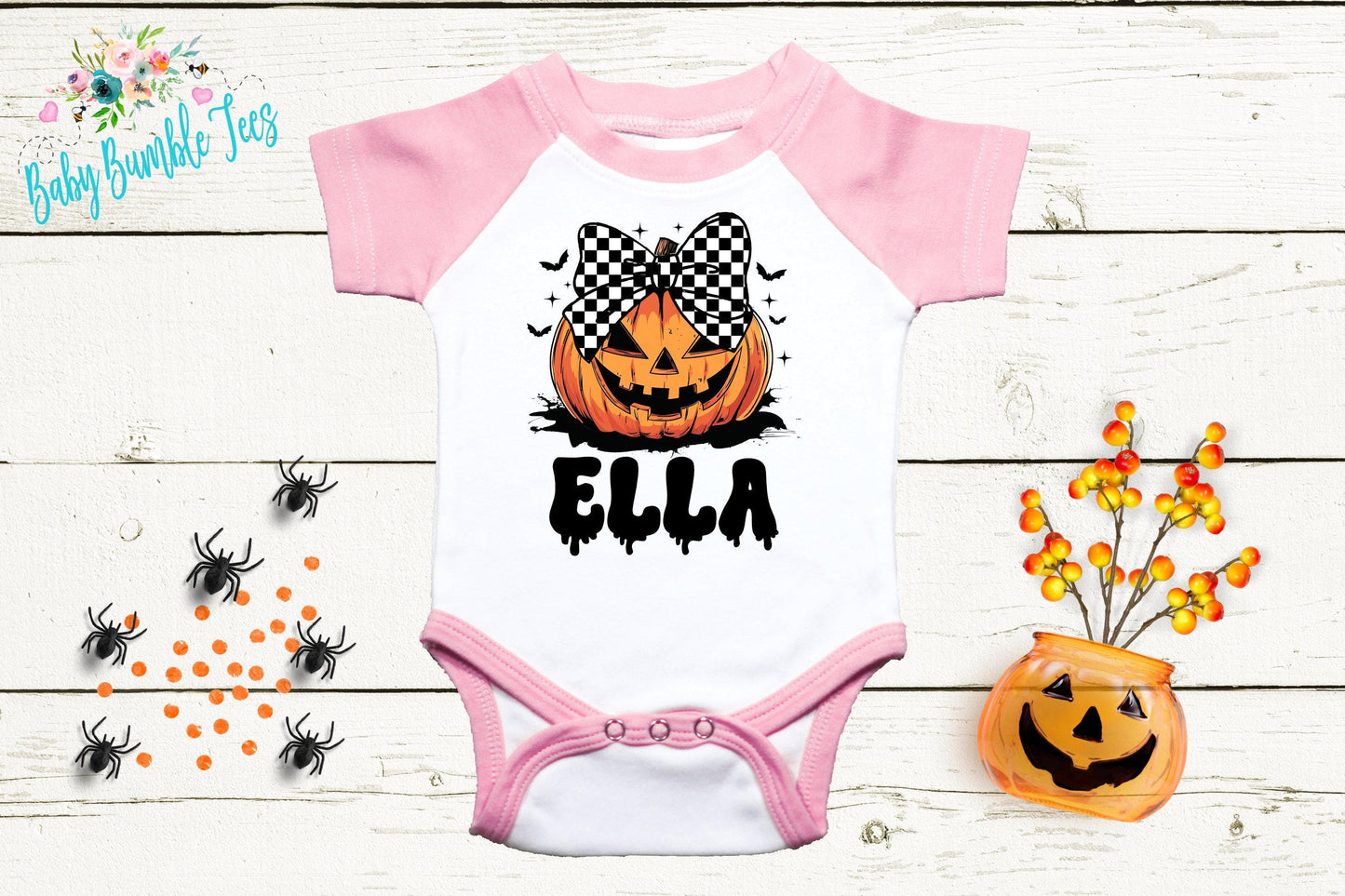 Girls Halloween Pumpkin Bodysuit - Baby Girl Pumpkin Patch Outfit