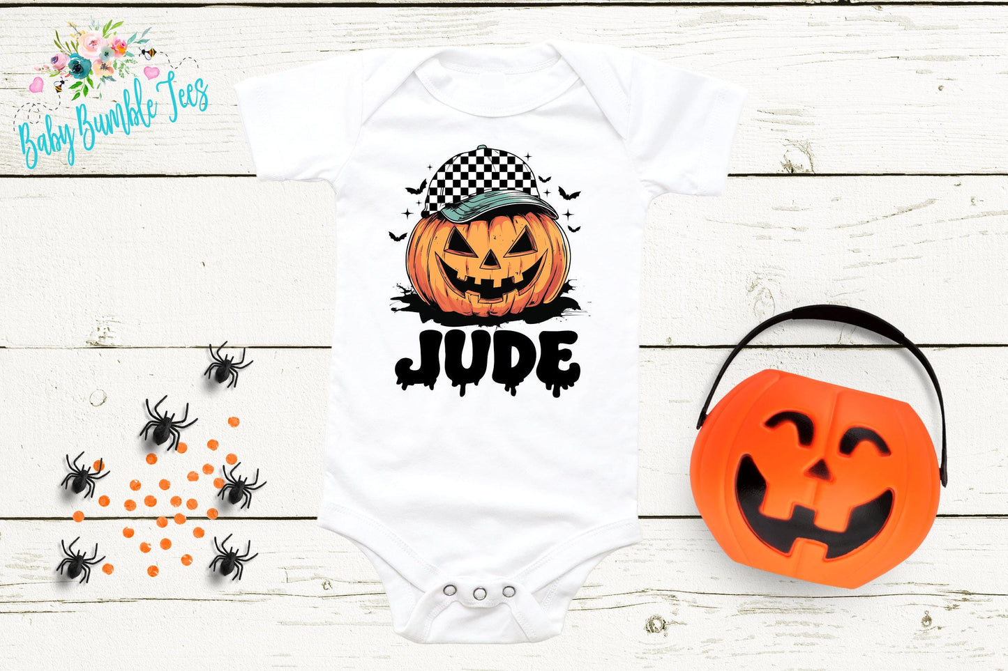 Boys Halloween Bodysuit - Baby Boy Pumpkin Patch Outfit
