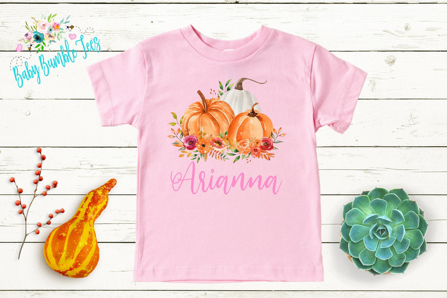 Girls Pumpkin Patch Shirt - Fall Custom Name Outfit