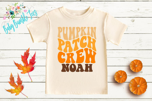 Pumpkin Patch Crew Shirt - Fall Personalized Name Shirt