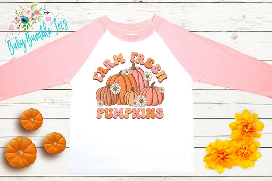 Farm Fresh Pumpkins Shirt - Girls Fall Shirt