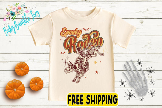 Boys Rodeo Halloween Shirt - Fall Country Cowboy Tee