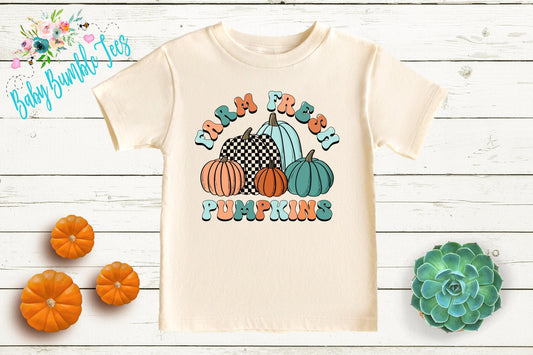 Farm Fresh Pumpkins Shirt - Kids Pumpkin Patch Shirt