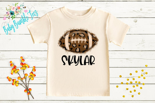 Girls Football Shirt – Game Day Fall & Halloween Tee
