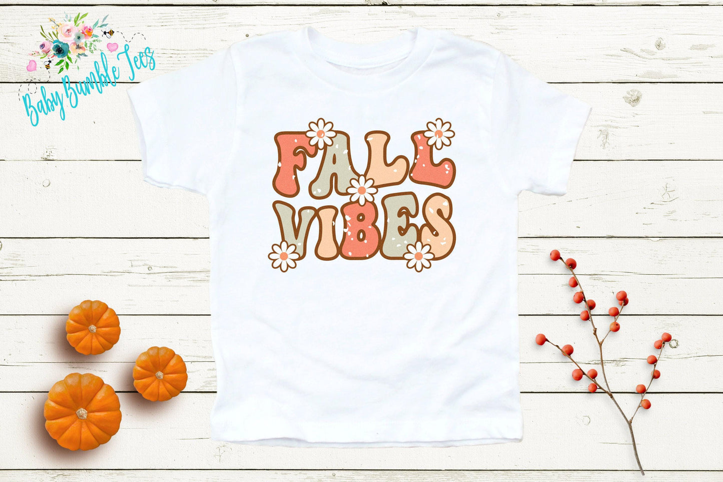 Fall Vibes Kids Shirt - Kids Pumpkin Patch Shirt