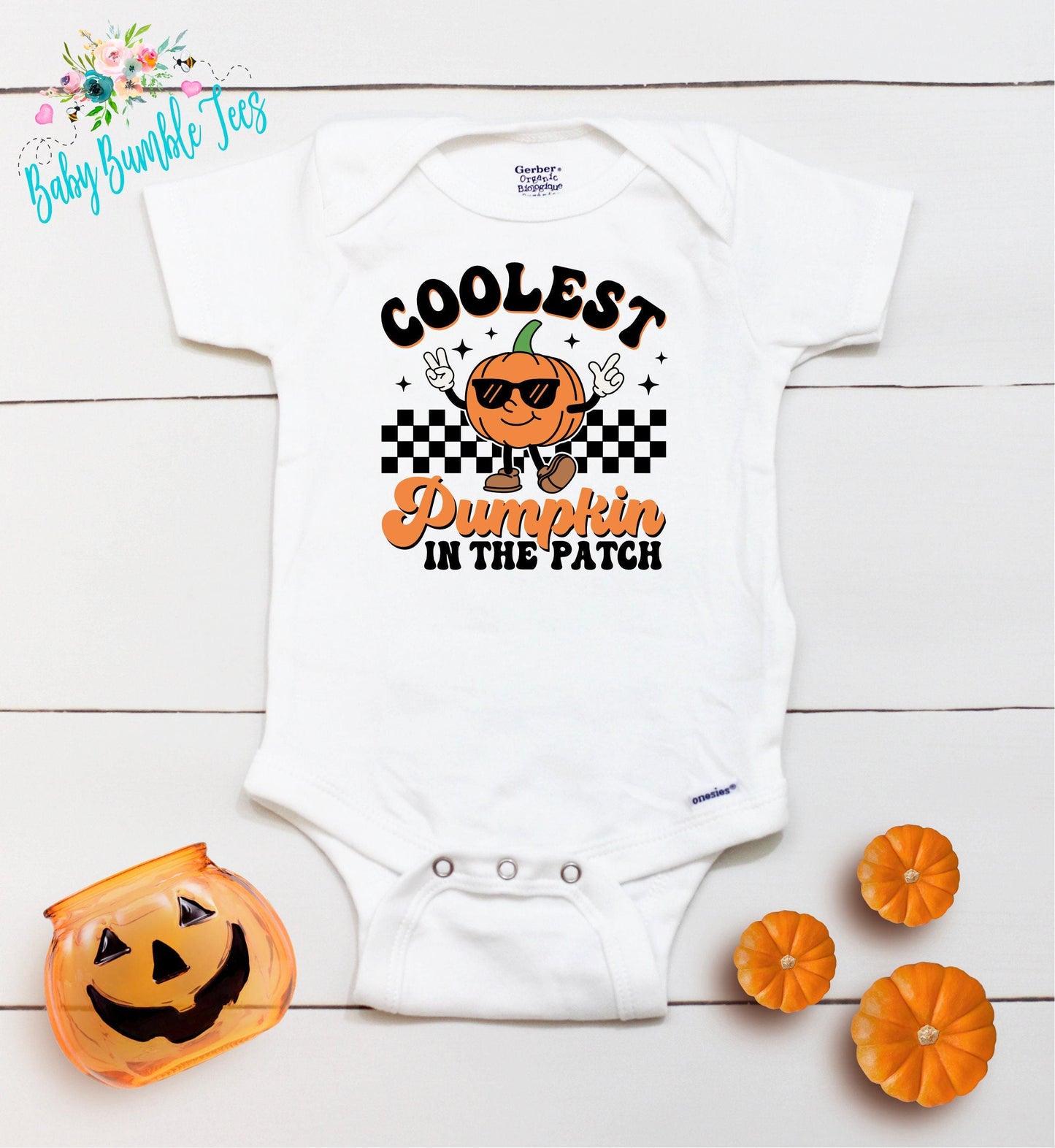 Coolest Pumpkin In The Patch Bodysuit -  Boys Halloween Bodysuit