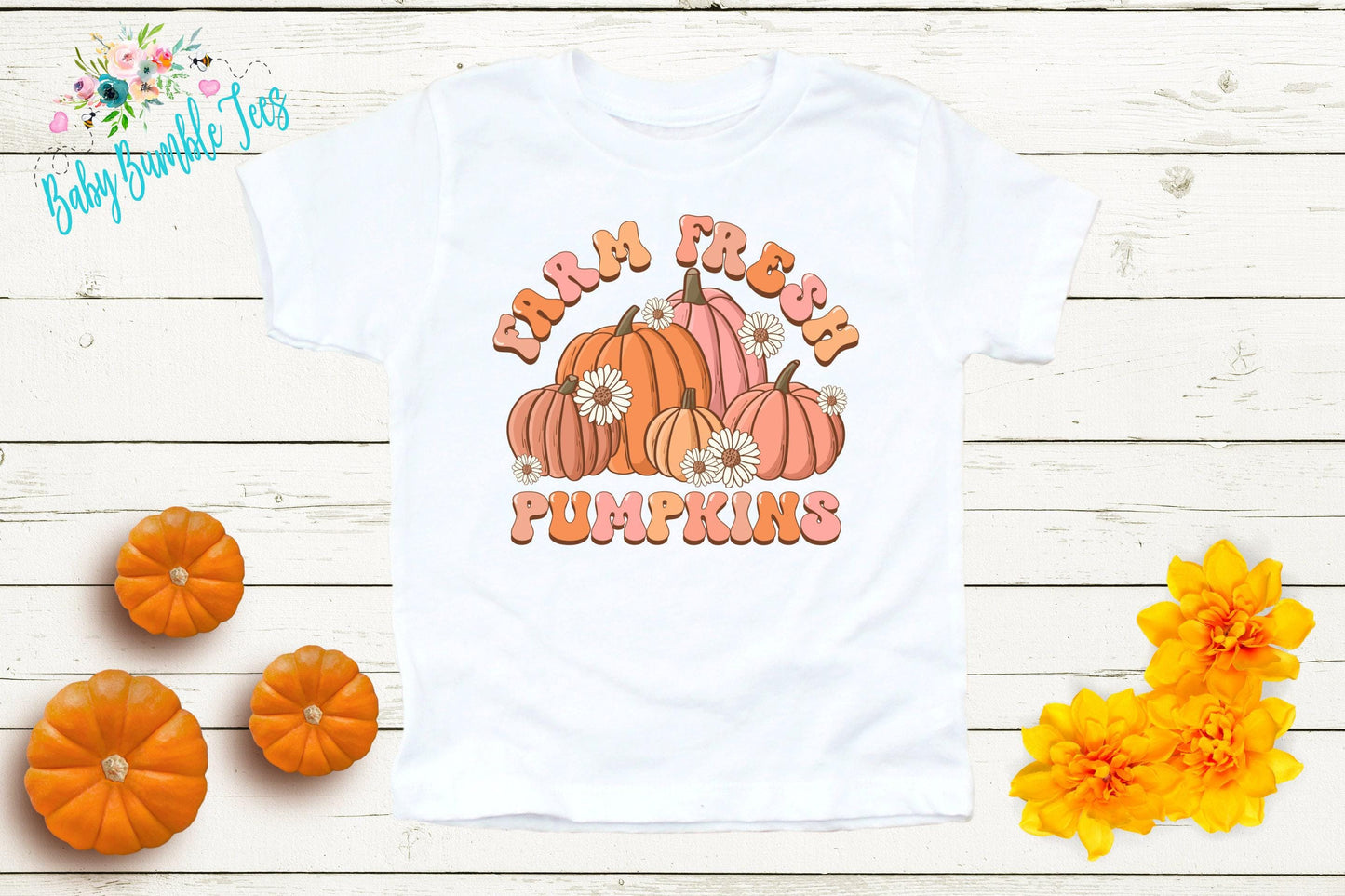 Farm Fresh Pumpkins Shirt - Girls Fall Shirt