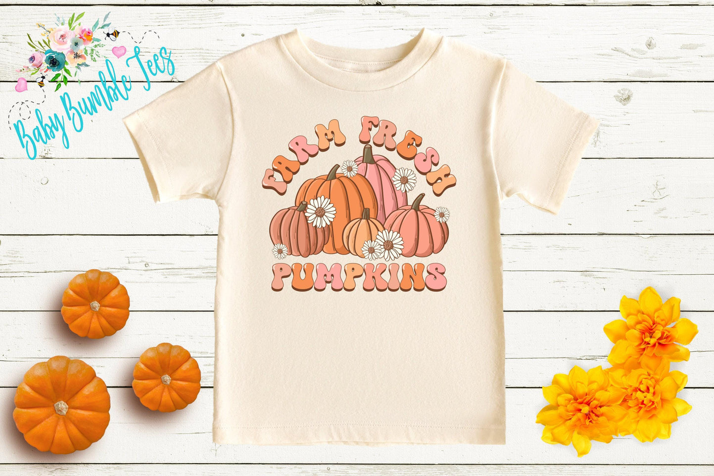 Farm Fresh Pumpkins Shirt - Girls Fall Shirt