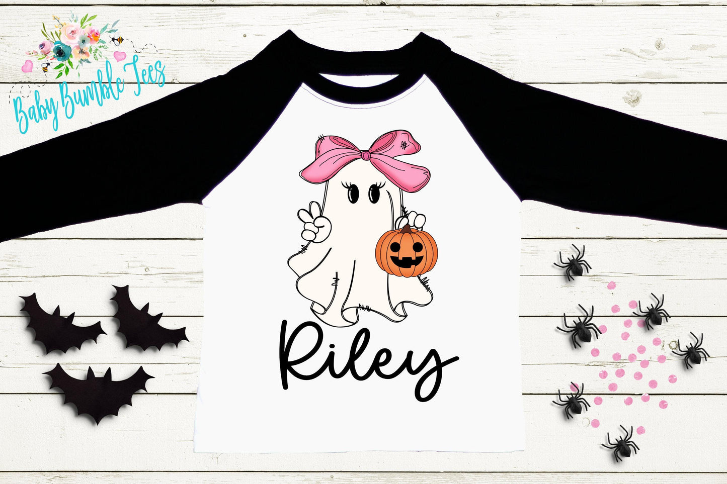 Girls Halloween Ghost Shirt - Personalized Fall Shirt