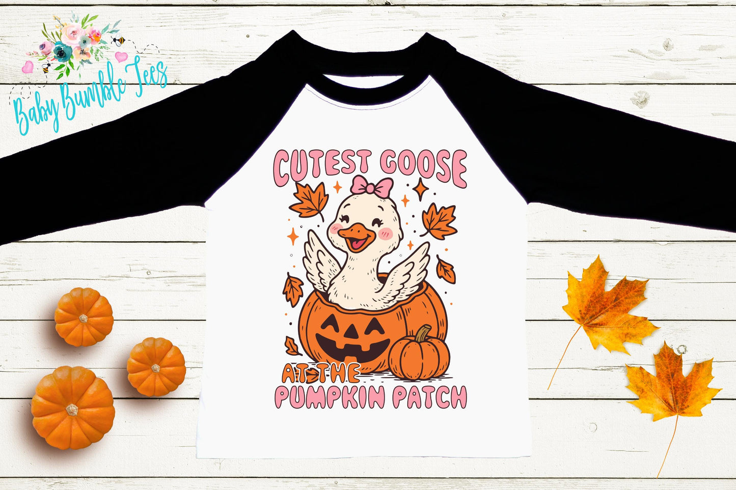 Cutest Goose At The The Patch Shirt - Girls Fall Pumpkin Patch Shirt