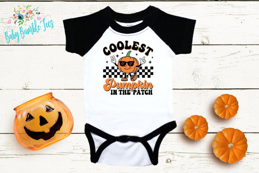 Coolest Pumpkin In The Patch Bodysuit -  Boys Halloween Bodysuit