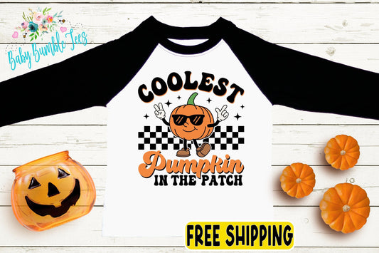 Coolest Pumpkin In The Patch Shirt - Boys Pumpkin Patch Shirt