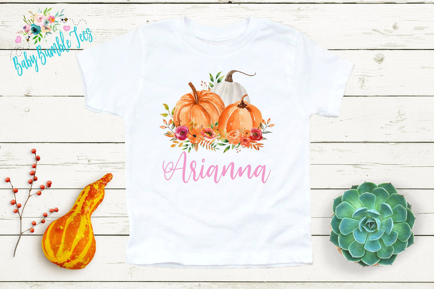 Girls Pumpkin Patch Shirt - Fall Custom Name Outfit
