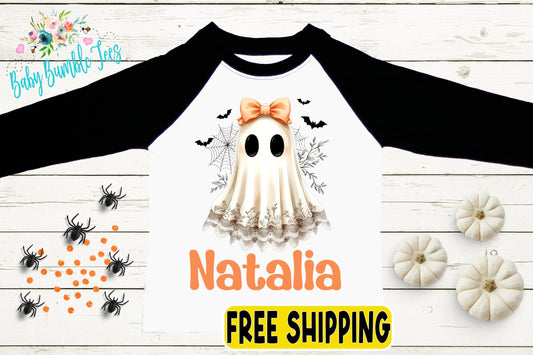 Personalized Halloween Girl Shirt - Kids Halloween Shirt