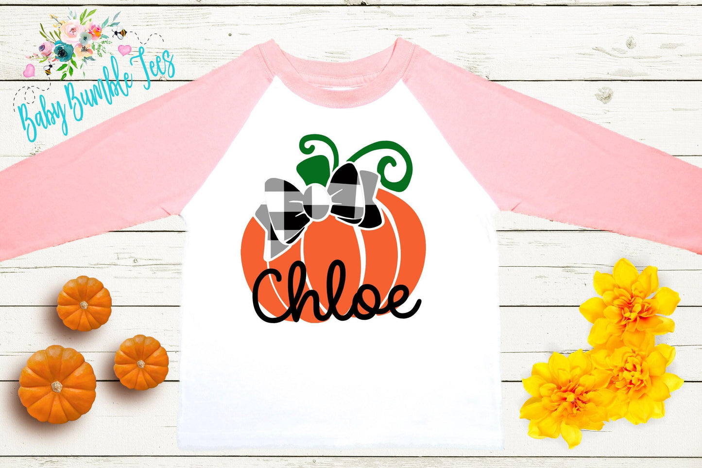 Girls Pumpkin Patch Shirt - Custom Kids Fall Shirt