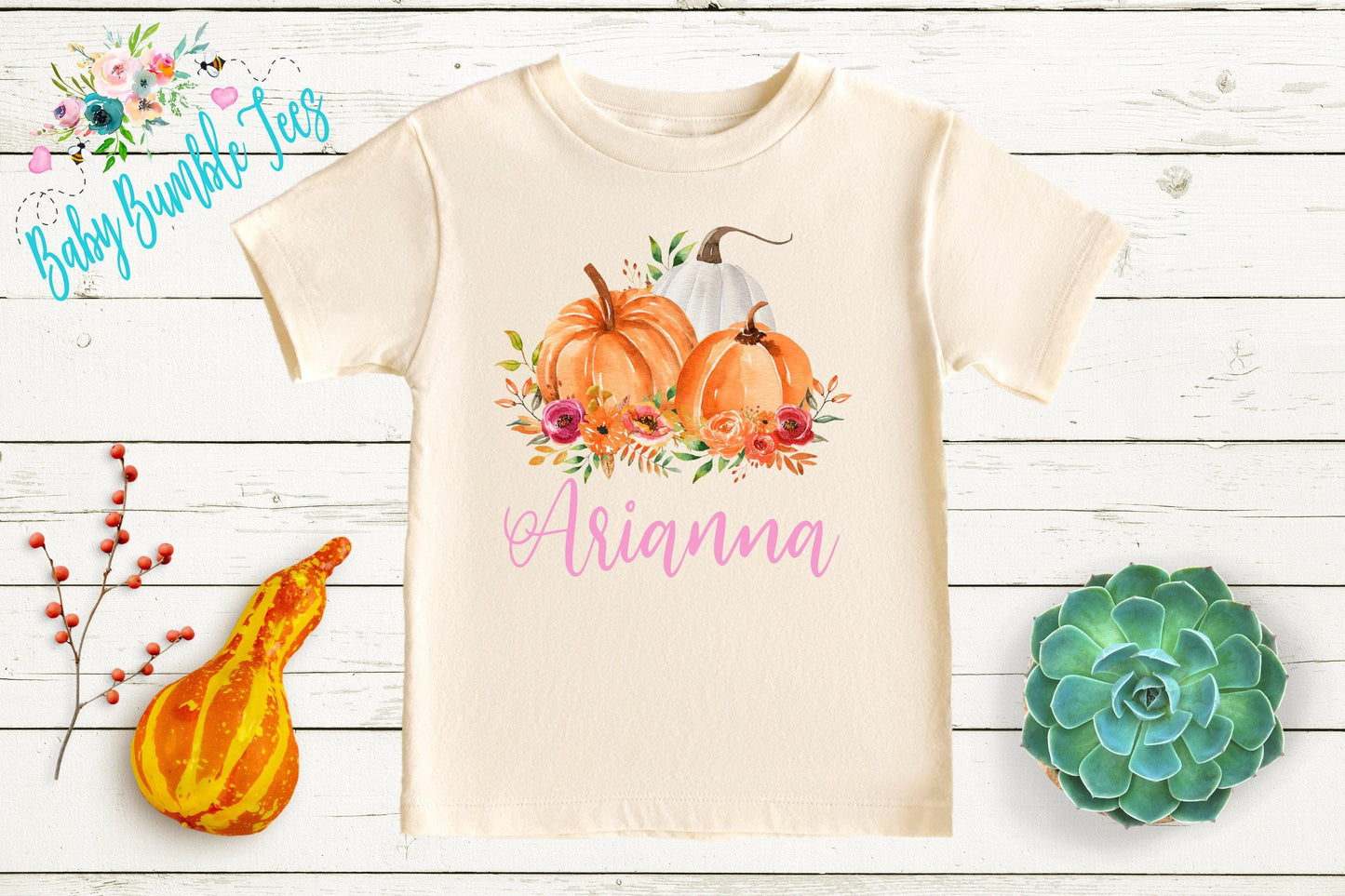 Girls Pumpkin Patch Shirt - Fall Custom Name Outfit