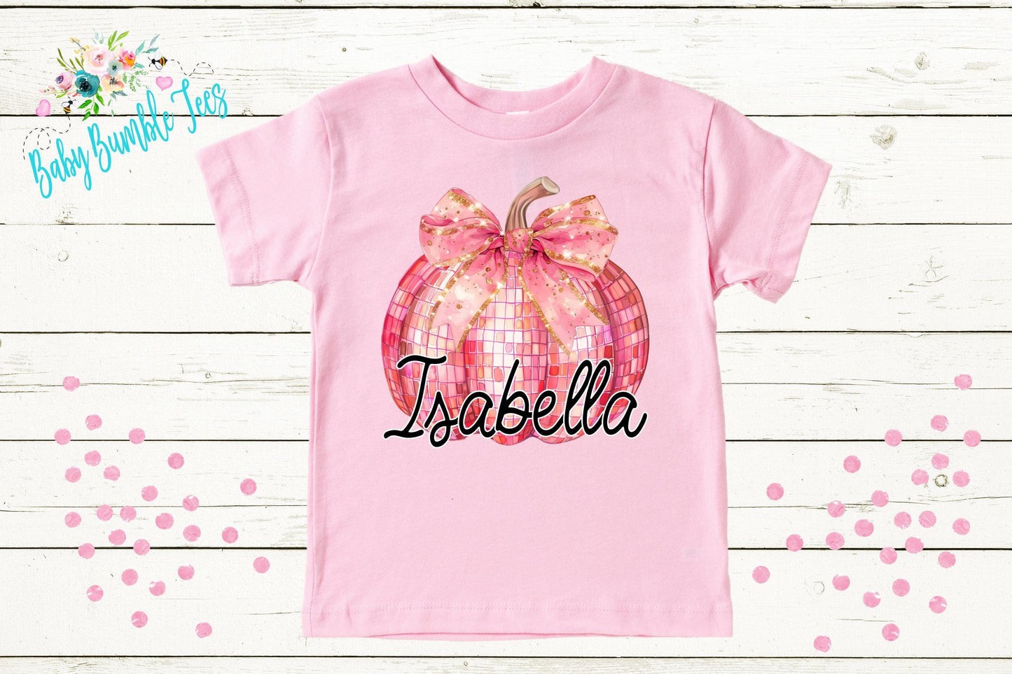 Girls Fall Pumpkin Patch Shirt -  Custom Name Outfit
