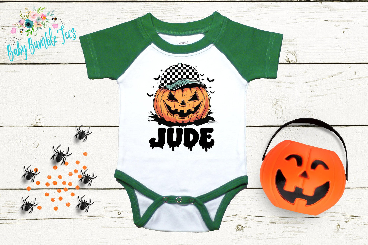 Boys Halloween Bodysuit - Baby Boy Pumpkin Patch Outfit