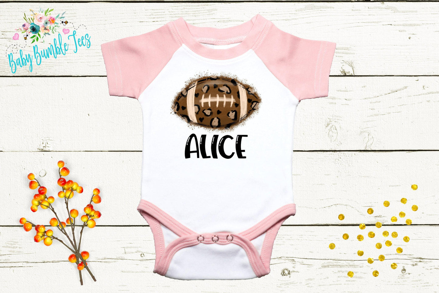 Girls Football Bodysuit – Game Day Fall & Halloween Outfit