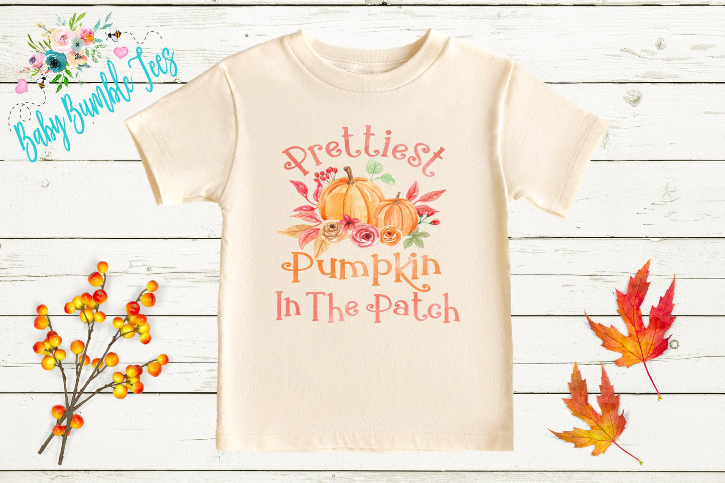 Prettiest Pumpkin In The Patch Shirt - Girls Pumpkin Patch Shirt