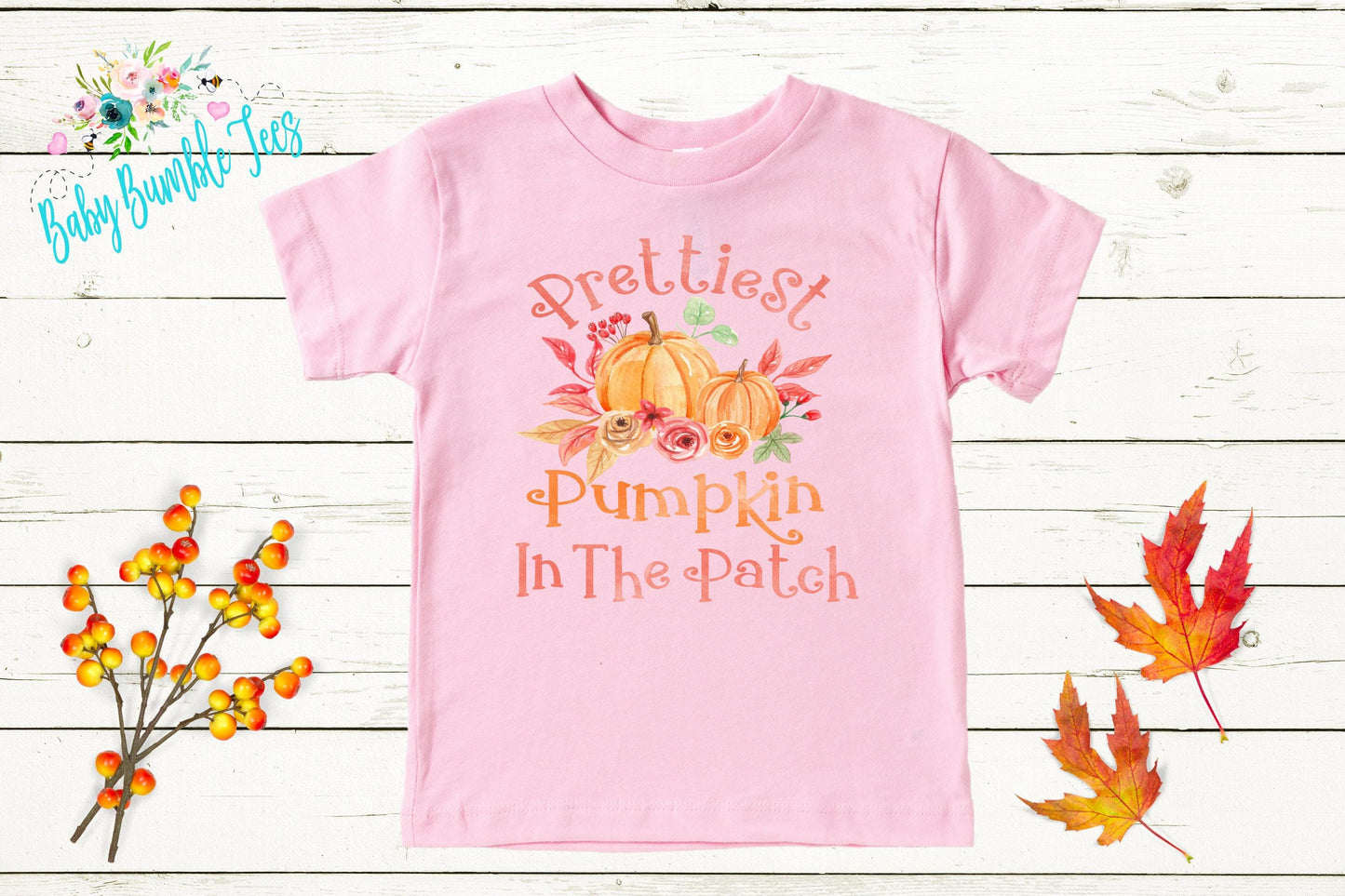 Prettiest Pumpkin In The Patch Shirt - Girls Pumpkin Patch Shirt