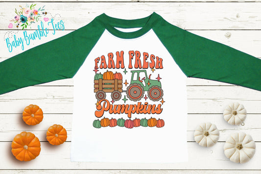 Farm Fresh Pumpkins Shirt - Kids Fall Shirt