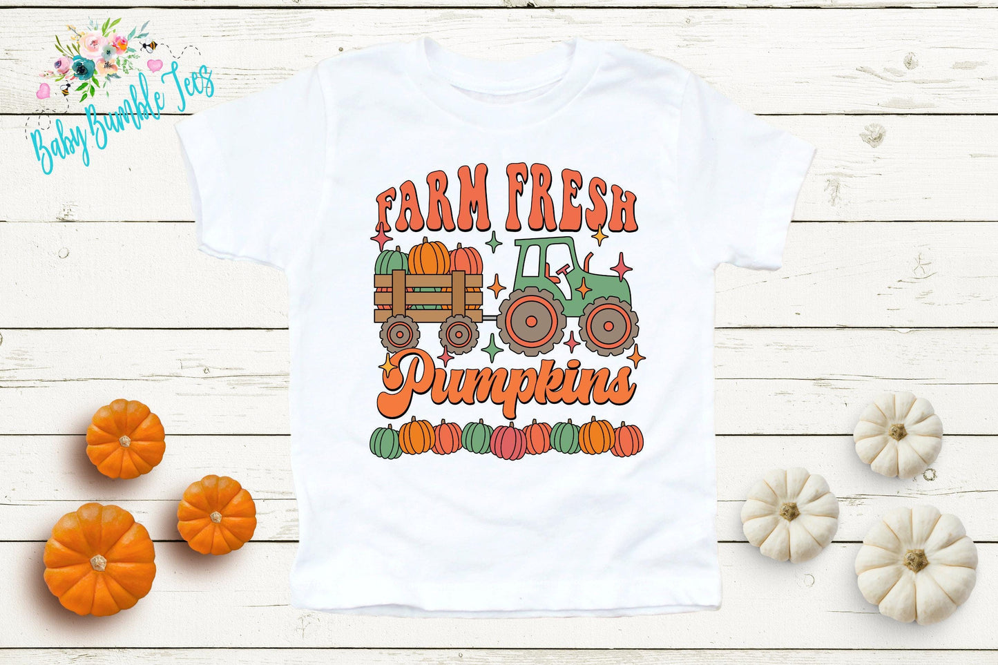 Farm Fresh Pumpkins Shirt - Kids Fall Shirt