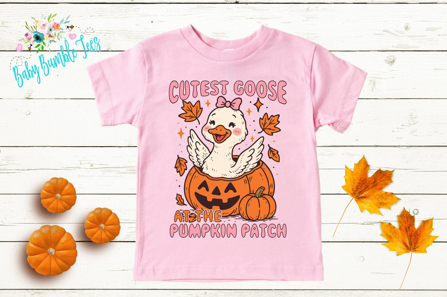 Cutest Goose At The The Patch Shirt - Girls Fall Pumpkin Patch Shirt