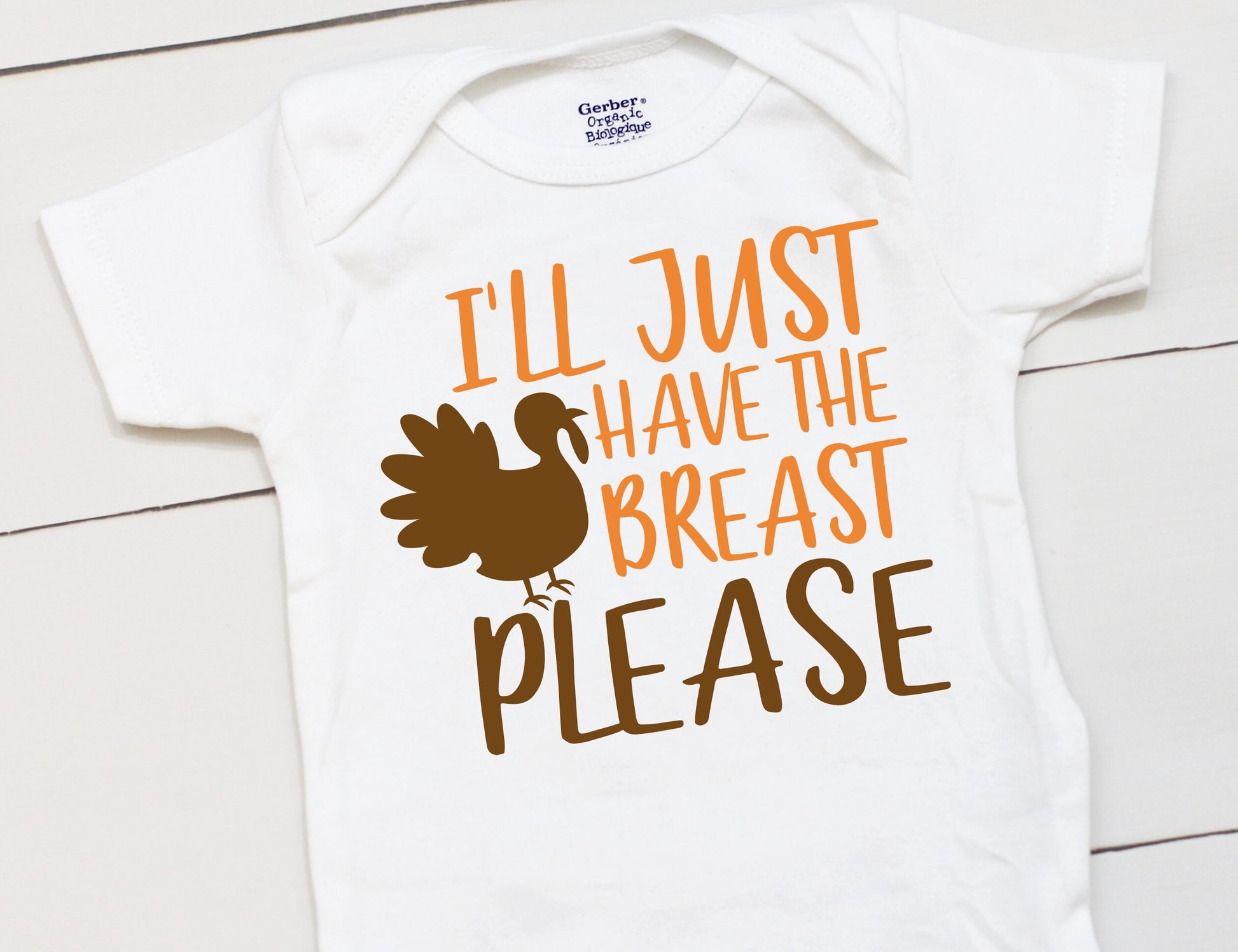 I'll Just Have The Breast Please // Thanksgiving // Turkey // Funny // Fall // Breastfeeding // Kids Shirt // Onesies® Brand