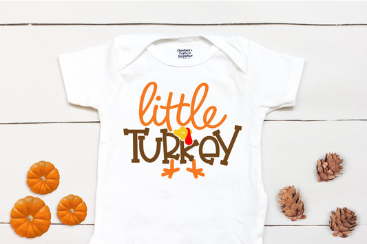 Little Turkey // Baby Boy // First Thanksgiving // Fall // Newborn // Thanksgiving Shirt // Kid Shirt // Onesies® Brand